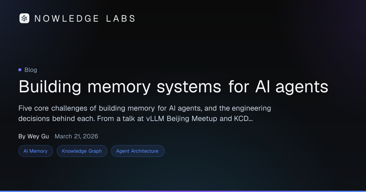 Building memory systems for AI agents | Nowledge Labs